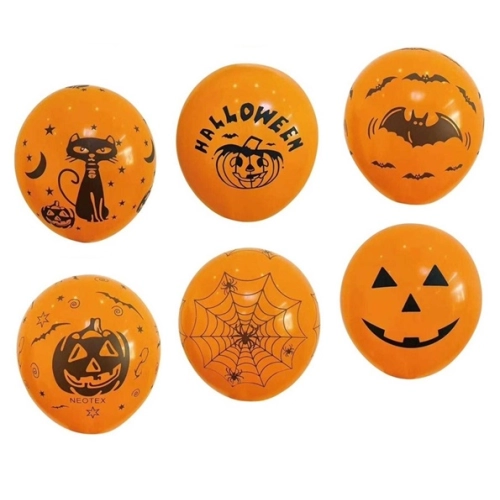 Balony dekoracja na halloween pajęczyna dynie kot nietoperz 6x